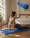 10 mm Fitness ve Pilates Matı Kaydırmaz Taban Konforlu Spor Minderi Hafif Taşınabilir