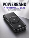 10.000 Mah Powerbank 4 Portlu Hızlı Şarj Dijital Göstergeli