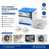 100 Adet 2li 2x2.5 Kablo Geçmeli Mandallı Buat Klemensi Bx40