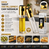 100 Ml Sprey Cam Yağdanlık Krom - Renkli Sprey Kafa - İnce Uzun Şişe Bx40