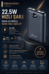 10000 mAh Dijital Göstergeli Hızlı Şarj Destekli Taşınabilir Powerbank