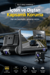 1080p 3 Kameralı Araç İçi Kamera Gece Görüşlü Geri Görüş Destekli G Sensörlü Geniş Açılı