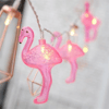 10'lu Pilli Led Flamingo Dekoratif Işık Zinciri Aydınlatma 1,5 Mt Bx40