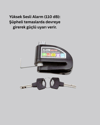 110 dB Alarm Disk Kilidi Motosiklet Scooter Bisiklet Güvenlik Yeni Nesil