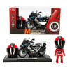 1:14 Sesli ve Işıklı BMW Off-Road Die Cast Çek Bırak Motosiklet