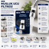 12 Adet Musluk Ucu Filtresi 2 Fonksiyonlu 360° Derece Dönebilen Başlık 16-19mm Caşlık Çapı Bx40