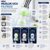 12 Adet Musluk Ucu Filtresi Akordiyon - Pervaneli 360° 16-19mm Tüm Musluklara Uyum Kireçlenme Yapmaz Bx40