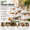 12 Parça  Porselen Kahve Fincanı Bx40