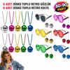 12 Parça 80-90 Retro Parti Seti Disco Toplu Gözlük Ve Kolye