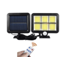 120 Cob Led Solar Panelli 3 Modlu Duvar Lambası Uzaktan Kumandalı Mz-302k