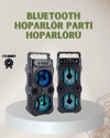 1200 mAh Şarjlı LED Işıklı Bluetooth Hoparlör – FM Radyolu, Hafıza Kart Destekli