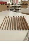 12'li Profesyonel Bambu Tığ Seti - 2.0 Mm'den 10.0 Mm'ye Kadar Tam Set