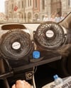 12V Araç İçi Vantilatör Çift Modlu Döner Başlıklı Oto Fan