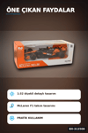 1:32 Lisanslı McLaren F1 Metal Model Araba - Çek Bırak Oyuncak, Hediye BX-313506