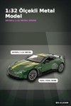 1:32 Metal Aston Martin Vantage Çek Bırak Araba - Diecast Model, Koleksiyonluk Oyuncak BX-313509