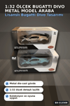 1:32 Ölçek Bugatti Divo Metal Diecast Model Araba - Çek Bırak Özellikli, Lisanslı BX-313508