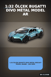 1:32 Ölçek Bugatti Divo Metal Diecast Model Araba - Çek Bırak Özellikli, Lisanslı BX-313508