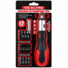 13pcs Silikon Sap - Cr-v Cırcırlı Tornavida Bits Seti 3 Kademe - Çift Yönlü - Manyetik Uç Tutucu Bx40