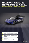 1:43 Lisanslı Metal Maserati GT2 Çek Bırak Model Araba - Koleksiyonluk Oyuncak BX-313636