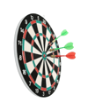 15 İnç Dart Tahtası 4 Metal Uçlu Dart Oku Dayanıklı Ahşap Gövde