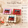16 Parça  Kırmızı Tea Light Yuvarlak Mum Bx40