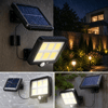 160 Led Solar Bahçe Aydınlatması, 6'lı Güneş Panelli Led Lamba, 5 Metre Kablolu Ve Kumandalı Bx40