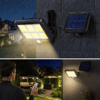 160 Led Solar Bahçe Aydınlatması, 6'lı Güneş Panelli Led Lamba, 5 Metre Kablolu Ve Kumandalı Bx40