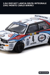 1/64 Diecast Lancia Delta Integrale 1992 Monte Carlo Birincisi Auriol Model Araba BX-313319