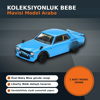 1/64 Ölçekli Baby Blue Nissan LB Works HAKOSUKA Diecast Koleksiyon Model Araba