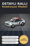 1978 Portekiz Rallisi Galibi 1/64 Fiat 131 Abarth Diecast Model Araba Koleksiyonluk BX-313350