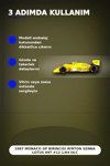 1987 Monaco GP Birincisi Ayrton Senna Lotus 99T #12 1/64 Olcekte Model Araba BX-313381