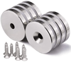 2 Adet 25x10/5x5,5 mm Neodyum Mıknatıs Havşa Delikli Magnet Vida Atılabilir N35 Nikel Paslanmaz