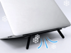 2 Kademeli Katlanabilir Ve Yapışkanlı Laptop Standı Siyah Bx40