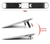 2 Kademeli Katlanabilir Ve Yapışkanlı Laptop Standı Siyah Bx40
