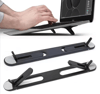 2 Kademeli Katlanabilir Ve Yapışkanlı Laptop Standı Siyah Bx40