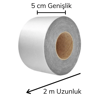 2 Mt Yüksek Sıcaklık Dayanan Su Geçirmez Çatı Duvar Çatlak Onarıcı Yapışkan Bant Folyo 5 Cm Bx40
