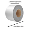 2 Mt Yüksek Sıcaklık Dayanan Su Geçirmez Çatı Duvar Çatlak Onarıcı Yapışkan Bant Folyo 10 Cm Bx40