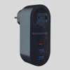 2 Usb,1 Type-c Girişli 1'li Çocuk Korumalı,ısıya Karşı Dayanıklı 2500watt Termal Akım Korumalı Priz Bx40