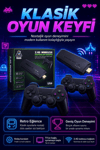 2.4G Kablosuz Gamepadli Mini Oyun Konsolu HDMI Destekli Retro Oyun Cihazı Seti