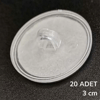 20 Adet Şeffaf Yuvarlak 3 Cm Çaplı Güçlü Disk Yapışkanlar Bx40