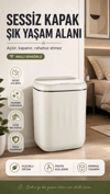 20 Litre Hacim Sensörlü Çöp Kutusu Hareket Algılayan Antibakteriyel