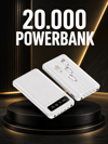 20.000mAh PD Powerbank LED Işık LCD Ekran Dahili Kablo Çoklu Giriş Yeni Nesil