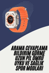 2025 Model Akıllı Saat Çift Kordon Ios Ve Android Arama Cevaplama Sesli Asistan