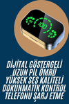 2025 Model Bluetooth Kulaklık Telefon Şarj Edebilen Çağrı Cevaplama Dijital Göstergeli