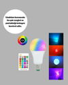 2025 RGB LED Ampul Uzaktan Kumandalı Renkli Işık A Kalite