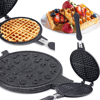 20cm Granit Döküm Waffle Tava Bakalit Sap Bx40