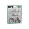 20pcs Pasta Süsleme Uç Seti= 12-metal Kurabiye Kalıp Metal=3-kalp - 3-yuvarlak 2-uç Tutucu Pls.adaptör Bx40