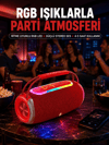 20W Güçlü Ses Çift Sürücülü RGB LED Işıklı Bluetooth 5.3 Hoparlör