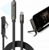 240w Hızlı Şarj Destekli Katlanabilir Telefon Standlı Örgülü Type-c To Type-c Şarj Kablosu Bx40