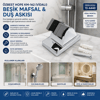 25 Adet Vidalı Beşik Mafsal- Duş Askısı Bx40